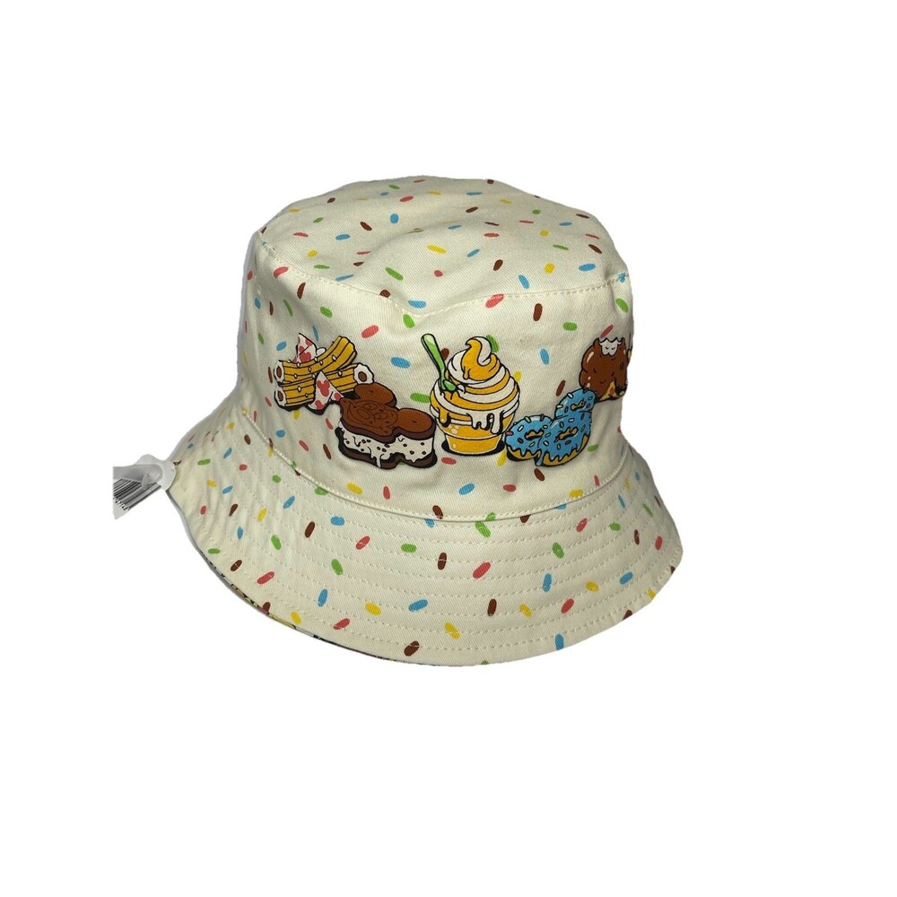 Disney Parks Foodie Sprinkle Unisex Bucket Hat Reversible NEW Spirit Jersey
